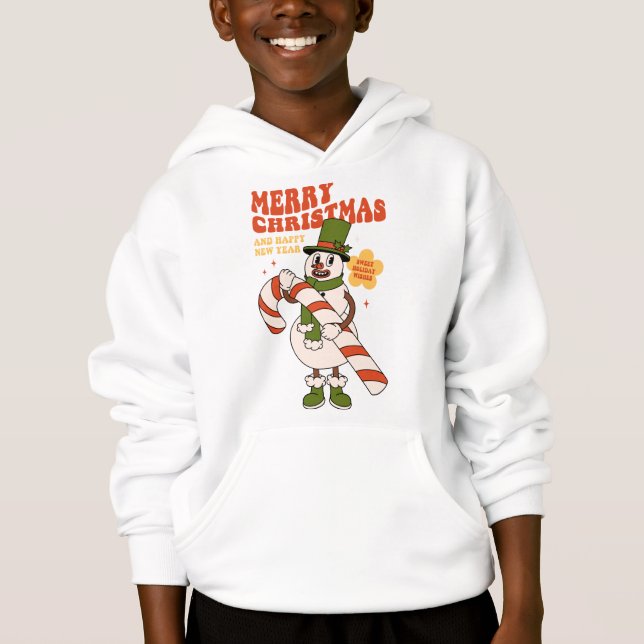 Sweet Holiday wünscht sich ein Candy Cane Weihnach Hoodie (Vorderseite)