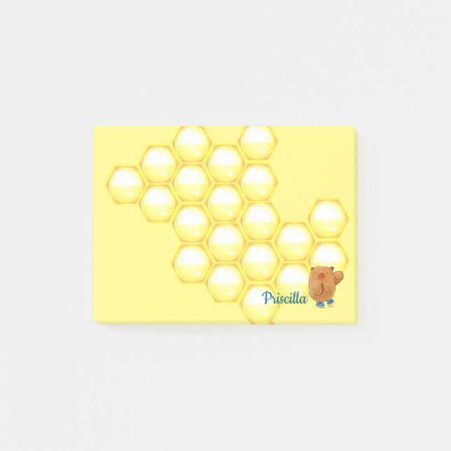 Sweet Honey Bear Post-it Klebezettel (Vorderseite)