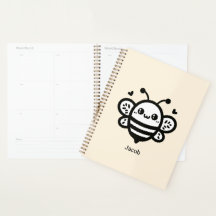 Sweet Honey Bee - Kawaii Kinderzimmer Line Art
