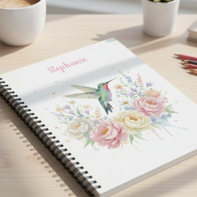 Sweet Hummingbird Floral Daily Planer (Floral hummingbird daily planner)