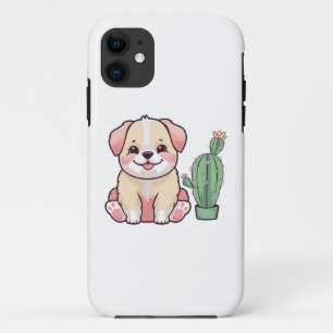 Sweet Hund mit Kaktus Case-Mate iPhone Hülle