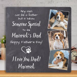 Sweet Hund Vater Personalisiert Vatertag Haustier  Fotoplatte<br><div class="desc">"Jeder Mensch kann ein Vater sein, aber es braucht jemanden, der etwas Besonderes ist, Dein Hund Vater zu sein!" ! Dieser Vatertag gibt dem Vater eine niedliche personalisierte Begleiter-Foto-Plakette von seinem besten Freund. Personalisieren Sie mit dem Namen des Hundes und den Lieblings-Fotos. Diese Hundedärmertafel wird ein Liebling aller Hundedads und...</div>