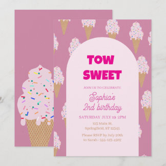 Sweet Ice Cream Birthday Einladung
