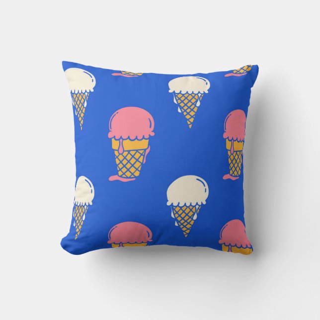 Sweet Ice Cream Delight Kissen (Vorderseite)
