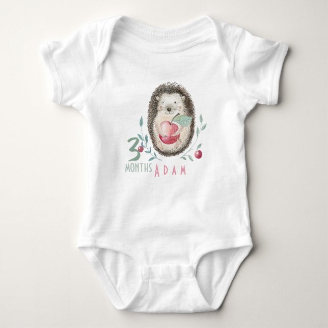 Sweet Igel Baby Bodysuit Strampler (Vorderseite)