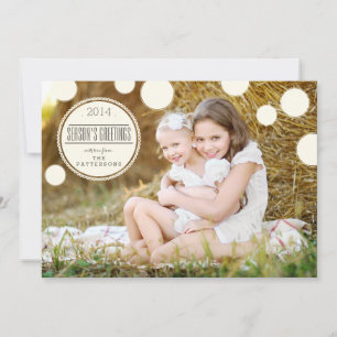 Sweet Ivory Dots Jahresgrusskarte Feiertagskarte