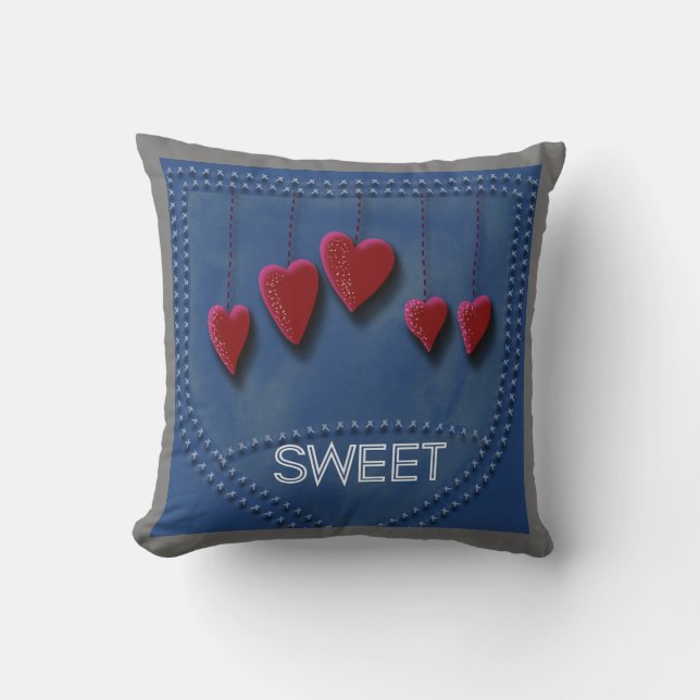 Sweet Jean of Hearts coussin (Recto)