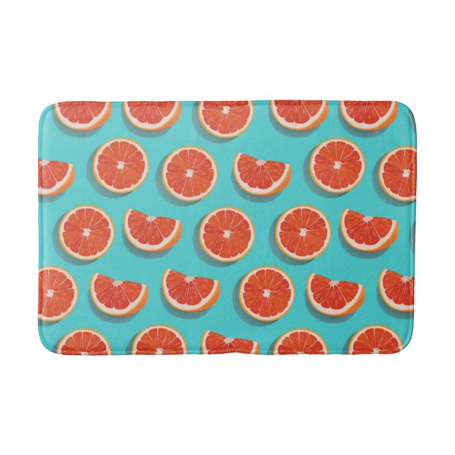 Sweet Juicy Orange Muster Badematte (Vorderseite)