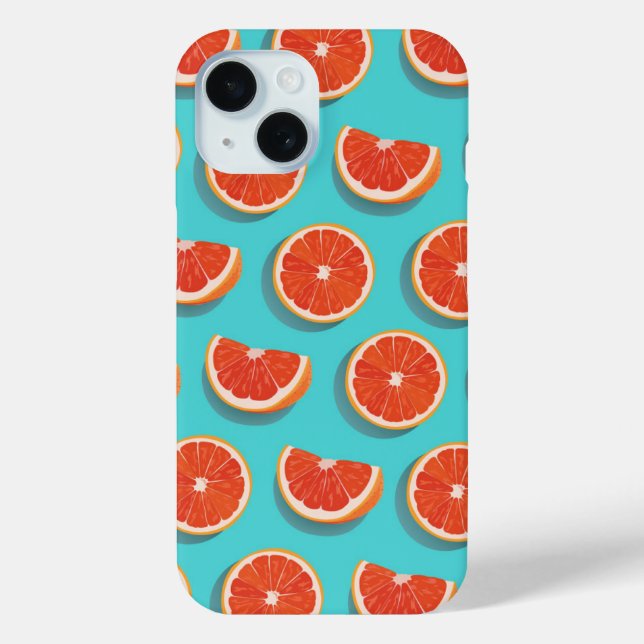 Sweet Juicy Orange Muster Case-Mate iPhone Hülle (Rückseite)