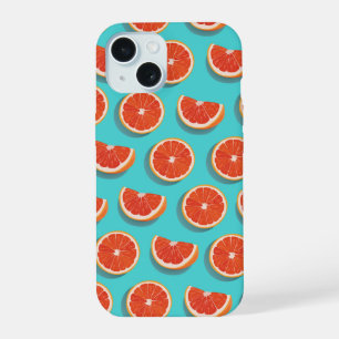 Sweet Juicy Orange Muster iPhone 15 Hülle