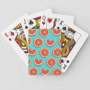Sweet Juicy Orange Muster Spielkarten