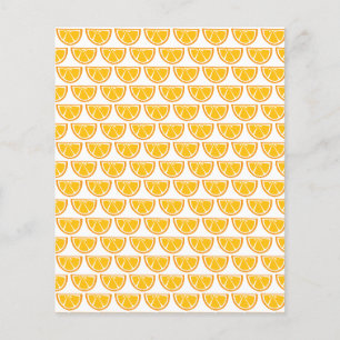 Sweet Juicy Orange Slice Pattered Scrapbooking