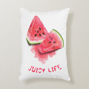 Sweet Juicy Watermelon Coussin - Texte personnalis