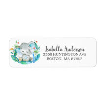 Sweet Jungle Elephant Baby Showmarke
