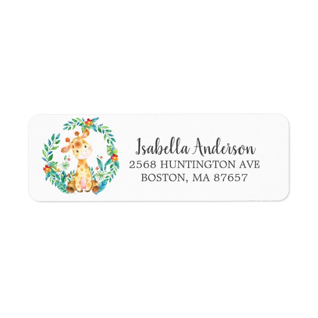 Sweet Jungle Giraffe Babydusche (Vorne)