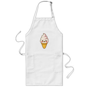 Sweet Kawaii Ice Creme Lange Schürze