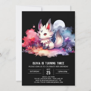 Sweet Kids Wolf Birthday Einladung