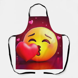Sweet Kiss Heart Emoji Schürze