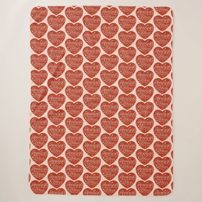 Sweet Kiss Sherpa Blanket Sherpadecke (Vorderseite)