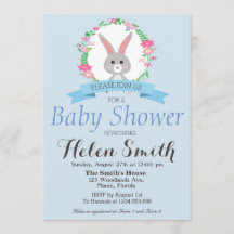 Sweet kleines Bunny mit Blumenkranz Babydusche