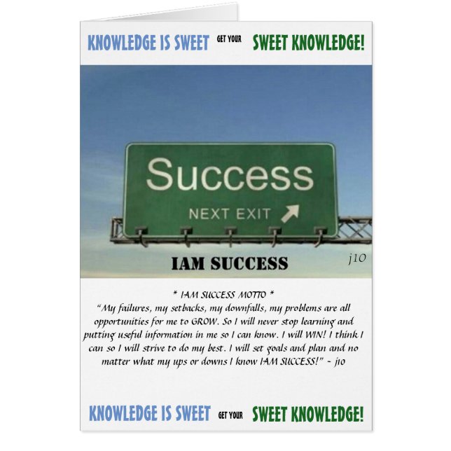 SWEET KNOWLEDGE CARD (Vorne)