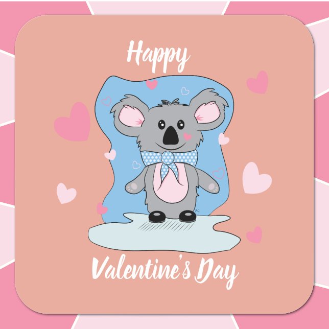 Sweet koala kids Valentinstag Aufkleber (Von Creator hochgeladen)