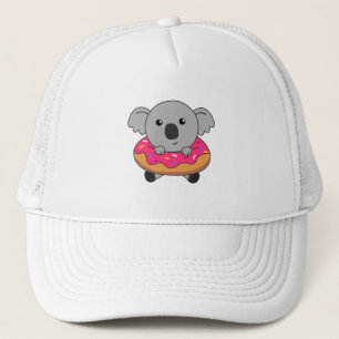 Sweet Koala Koalas Loaf Donut Sprinkles Pink Truckerkappe