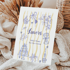 Sweet La Dolce Vita Italian Bridal Shower Favors  Sockelschild