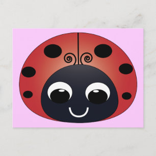 Sweet Ladybug Postcard Postkarte