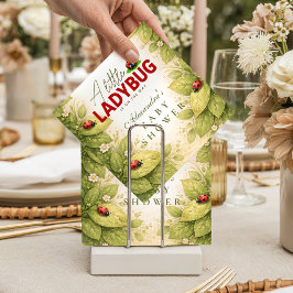 Sweet Ladybug Spring Baby Shower Serviette