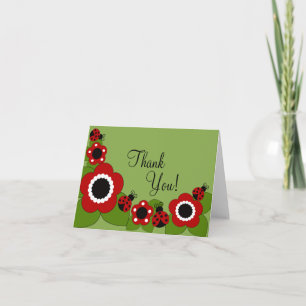 Sweet Ladybug Vielen Dank Dankeskarte