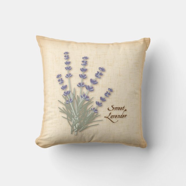 Sweet Lavender Throw Kissen (Vorderseite)