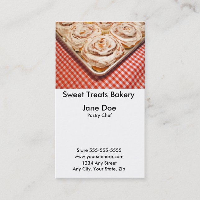 Sweet Leckerei Business Card Visitenkarte (Vorderseite)