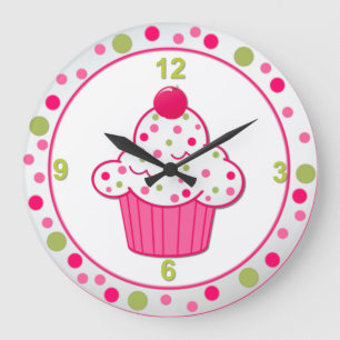 Sweet Leckerei Cupcake Wall Clock Große Wanduhr