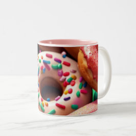 Sweet Leckerei Doughnut: Zweifarbige Tasse