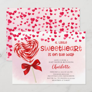 Sweet Leckerei Little Sweetheart Baby Dusche Einladung