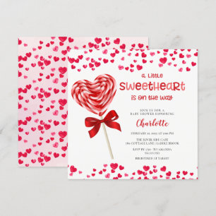 Sweet Leckerei Little Sweetheart Baby Shower Einla Einladung