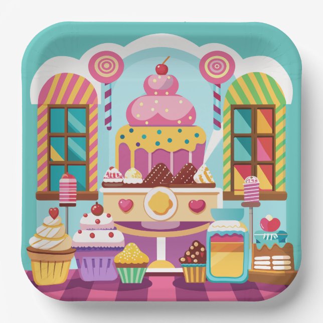 Sweet Leckerei Pappteller (Vorderseite)