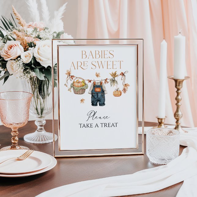 Sweet Leckerei Pumpkin Rustic Fall Baby Dusche Poster (Von Creator hochgeladen)