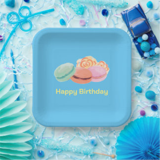 Sweet Leckerei Square Paper Plate Pappteller