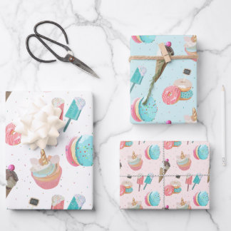 Sweet Leckereien & Cookies Geschenkartikel Geschenkpapier Set