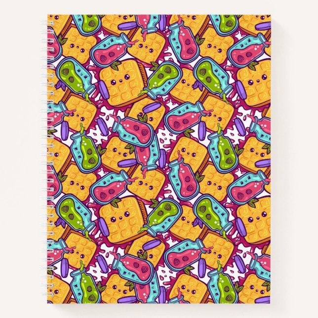 Sweet-Leckereien-Notebook Notizbuch (Vorderseite)