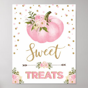 Sweet Leckereien Pumpkin Birthday Baby Shower Favo Poster