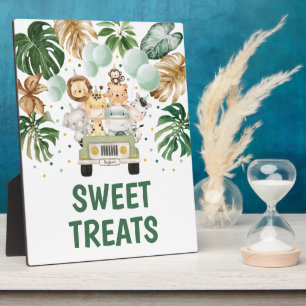 Sweet Leckereien Tropical Safari Tiere Party Zeich Fotoplatte