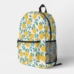 Sweet Lemon Branches Muster Bedruckter Rucksack