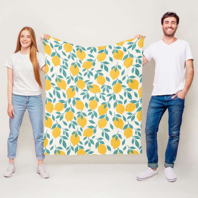 Sweet Lemon Branches Muster Fleecedecke (Beispiel)