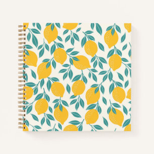 Sweet Lemon Branches Muster Notizbuch