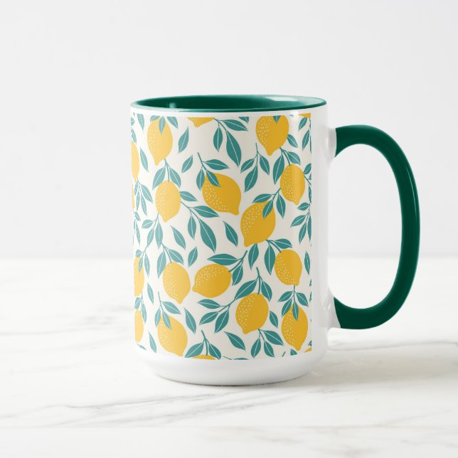 Sweet Lemon Branches Muster Tasse (Rechts)