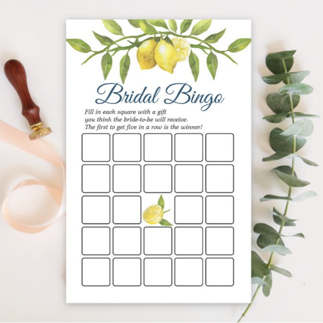 Sweet Lemon & Greenery Chic Brautparty Game (Von Creator hochgeladen)