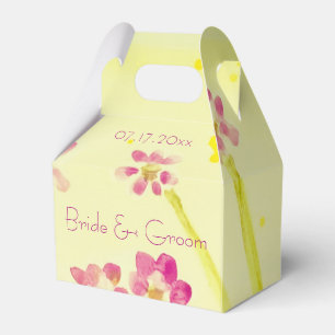 Sweet Lemon Limon und Pink Floral Geschenkschachtel